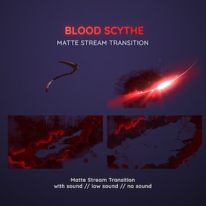 Blood Scythe Ripper Horror  Matte Stream Transition | Halloween Spooky Transition | Scary Horror Bloody Transition OBS | Stinger Twitch
