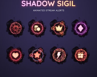 Shadow Sigil Animated Stream Alerts | Twitch, Streamlabs, StreamElements