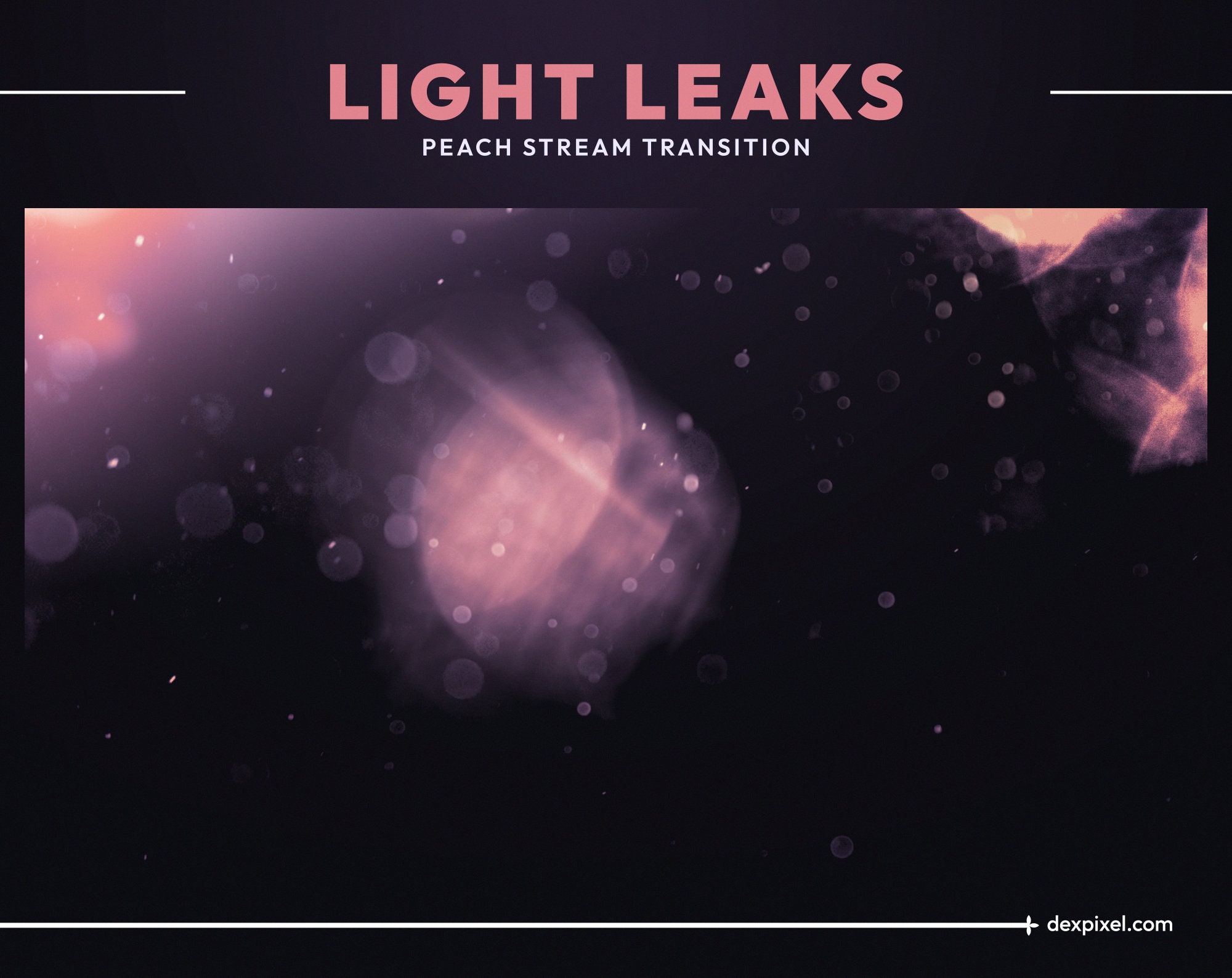 Pastel Peach Light Leaks Stream Transition Beautiful Bokeh - Etsy