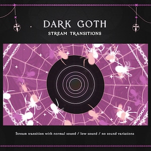 Dark Gothic Pink Spiders Transition | Halloween GothTransition | Spiders Horror Transition OBS | Spooky Stinger Twitch