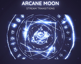 Blue Arcane Moon Stream Transition | Animated Stinger