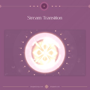 Pastel Pink Lunar Charm Stream Transition | Beautiful Vtuber Aestethic| Pastel Stream Transition for Stream | OBS Transition Stinger