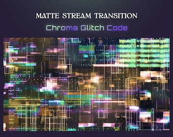 Glitch Code Stream Transition: Cyberpunk Stinger for OBS & Twitch (WebM)