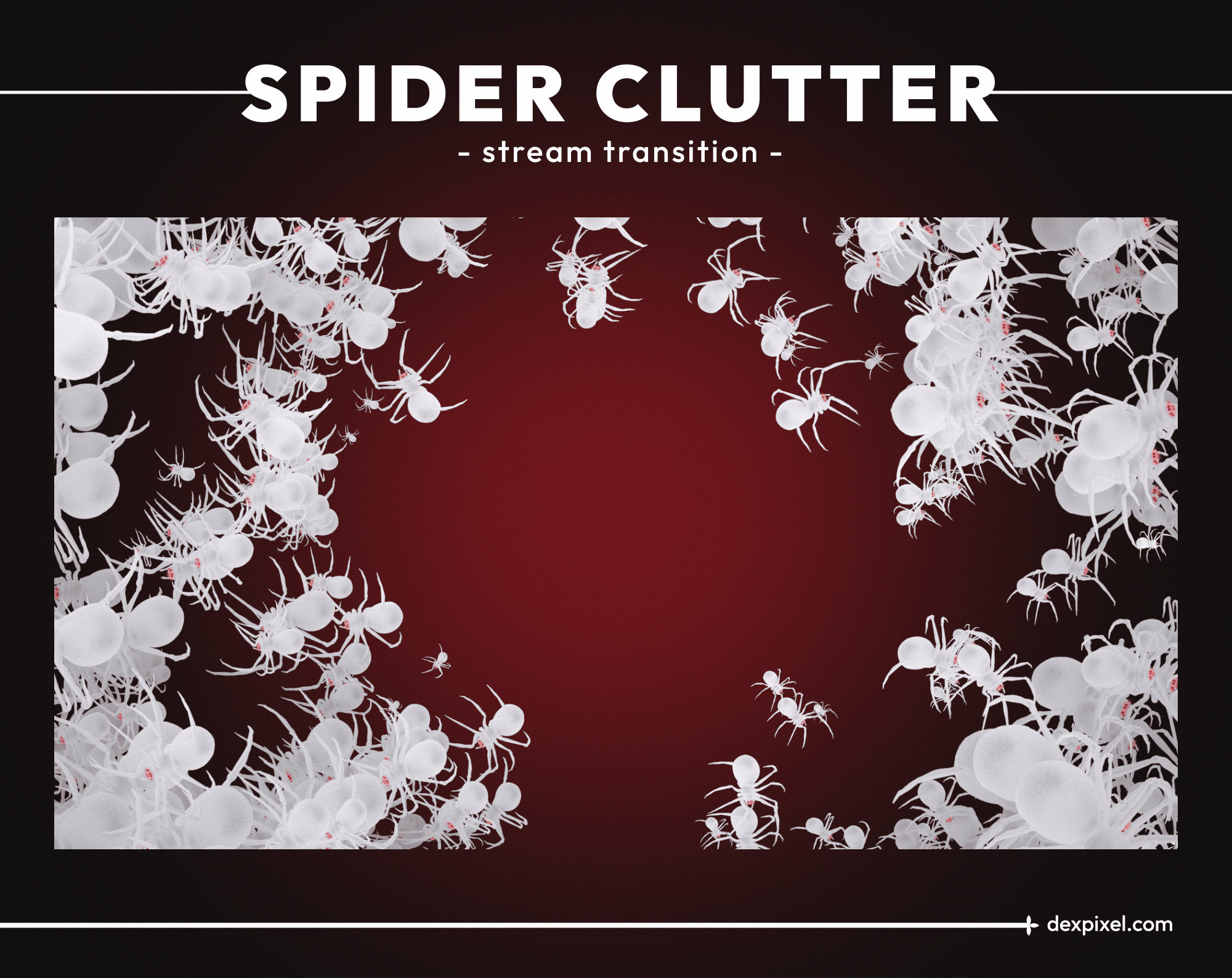 Spider Clutter Stream Transition | Halloween Horror Twitch/youtube - Etsy
