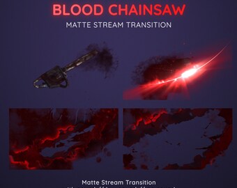 Blood Chainsaw Horror Stream Transition | Halloween Twitch Stinger