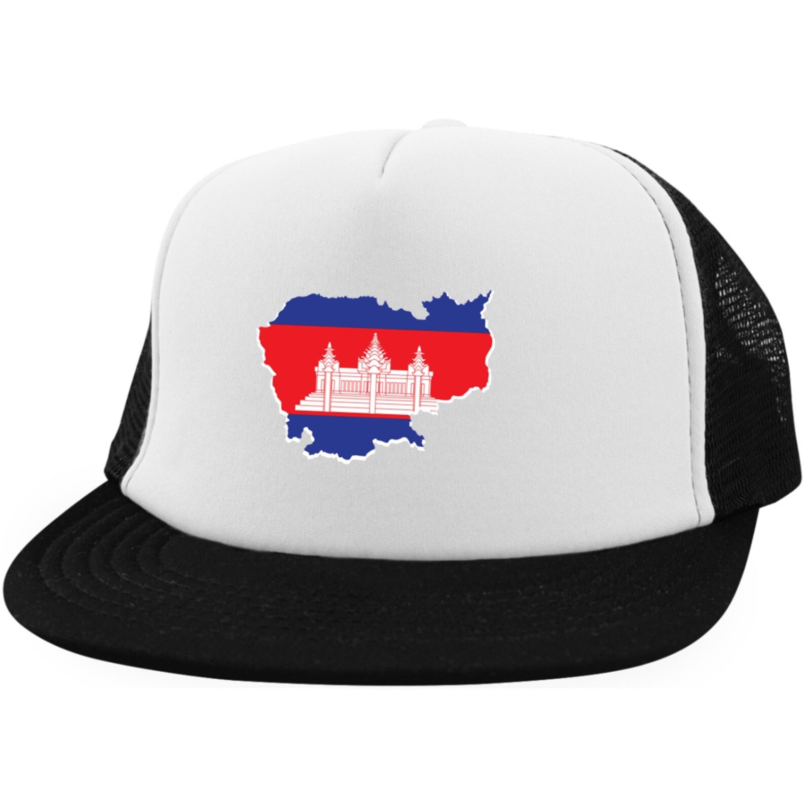 Cambodia flag Cambodia map Trucker Hat with Snapback | Etsy