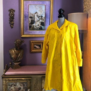 classic yellow raincoat