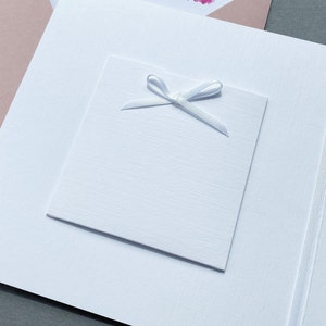 Carte de mariage personnalisée avec nom et date, grande carte de mariage carrée avec coeur aquarelle, carte de félicitations de mariage image 3