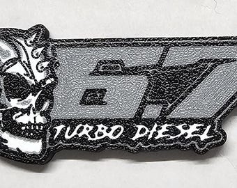 6.7 Turbo Diesel Skull Keychain - Powerstroke, Power Stroke, Truck