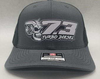 7.3 Turbo Diesel Skull Snapback Hat Powerstroke, Power Stroke, Trucker, Diesel