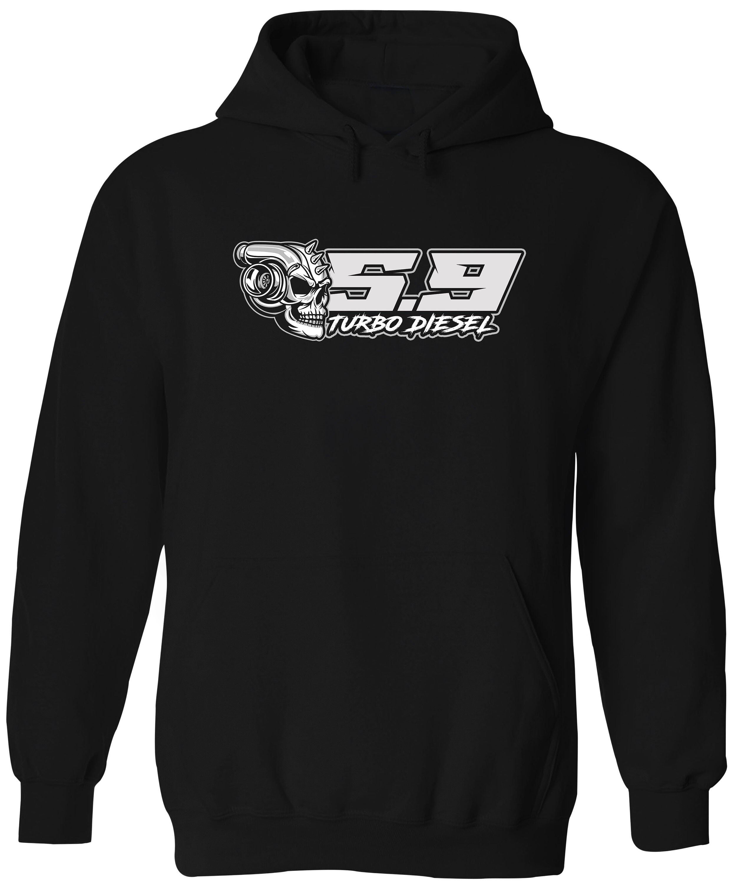 5.9 Turbo Diesel Skull Hoodie Pullover Sweatshirt Sweater JDM Diesel Truck W250 D250 Etsy