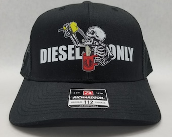 Diesel Only Duramax Powerstroke JDM Gorra de camionero Snapback Power Stroke Fuel Oil Gas Gasolina Turbo