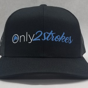 Only 2 Strokes Motocross Dirt Bike Trucker Hat Snapback  Braap Braaap Honda Kawasaki Suzuki Yamaha KTM