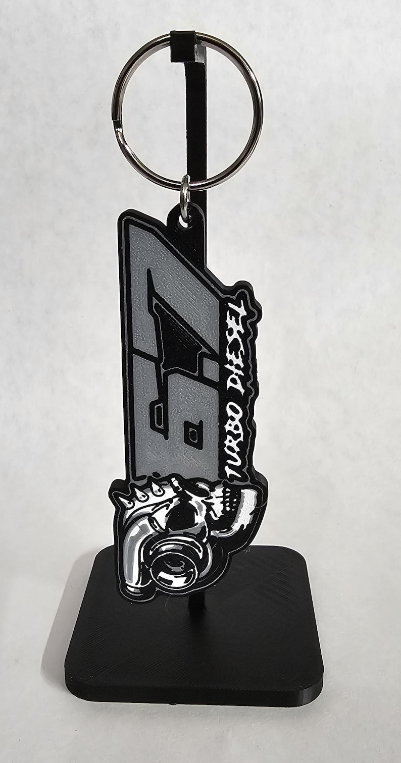 6.7 Turbo Diesel Skull Keychain - Powerstroke, Power Stroke, Truck - Etsy