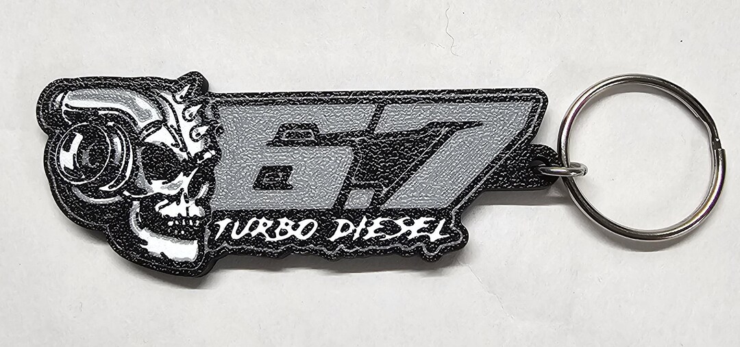 6.7 Turbo Diesel Skull Keychain - Powerstroke, Power Stroke, Truck - Etsy