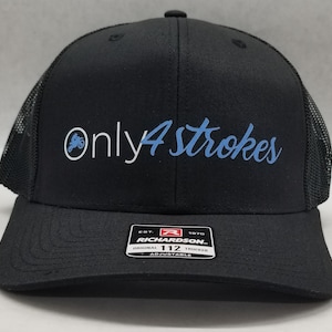 Only 4 Strokes Motocross Dirt Bike Trucker Hat Snapback  Braap Braaap Honda Kawasaki Suzuki Yamaha KTM
