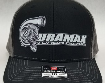 Duramax Turbo Diesel Skull Trucker Hat Snapback -- Multiple Colors Available -- Men Women