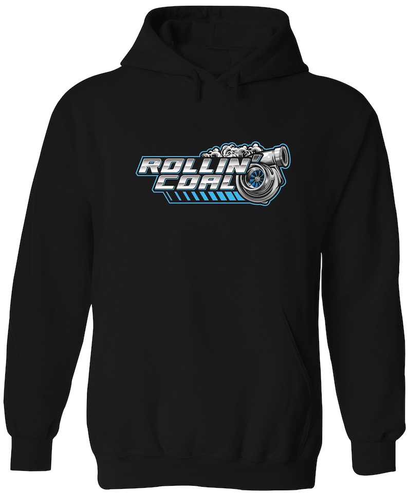 Rollin Coal Turbo Hoodie Pullover Sweatshirt Sweater Cummins Duramax