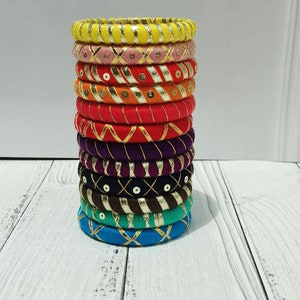 Designer Handmade bangles with matching with our all outfit. Unique designers bangles for women wear, bangles for wedding, festive