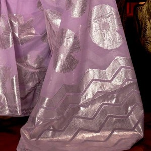 Purple Modal Handloom Weaving Light Weight Saree for Traditional Ocassion Wear Beautiful Stylish Designer Sari With Blouse image 4