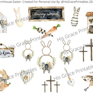 Farmhouse Easter- Bible Journaling, Digital Bible, HisGracePrintables