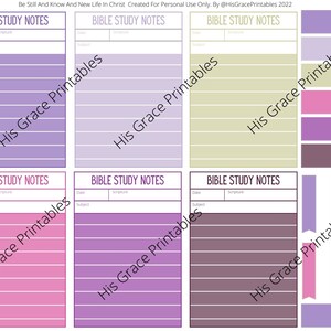 Bible Journaling Cards With Bonus Flags- Each page has cards matching two of my designs.  See description below.