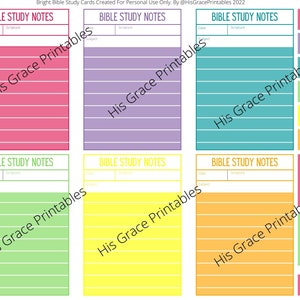 Bijbelstudie Journaling Kaarten Met Bonus Vlaggen! Zijn Grace Printables,