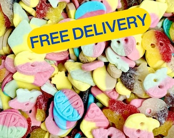 BUBS Swedish Candy Mix I Sweet & Sour Treats I Mixed Swedish Candy with Pick n Mix Fun I Gelatin-Free I 500g (1.1 lb) and 1kg (2.2 lb)