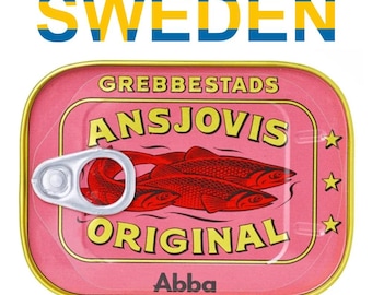 2 Cans of Grebbestads Ansjovis Original I Swedish Anchovy Fish & Sprats Delicacy, 125g/4.40oz Perfect for Jansson’s Temptation n' Sandwiches