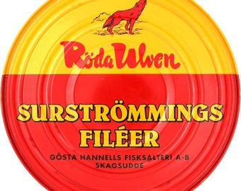 Röda Ulven Surströmming Fillets: Swedish Fermented Herring Delicacy (400g/14oz, Chilled)