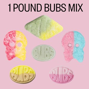 BUBs Sweets Swedish Candy Mix - Tutti Frutti Rhombs - (snelle verzending) - Gelatinevrij en vrij van dierlijke toevoegingen.