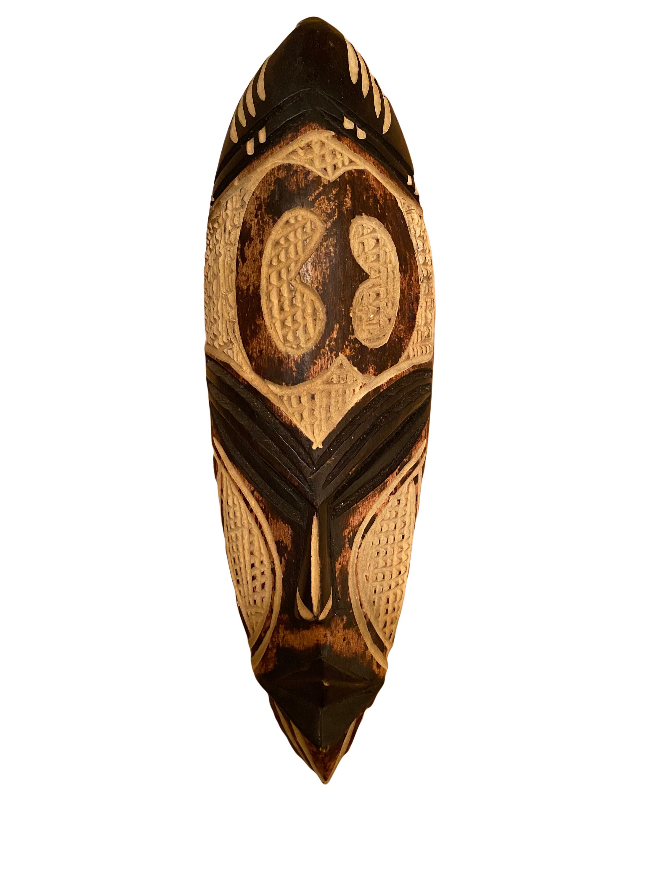 Small African Odum Wooden Mask Etsy