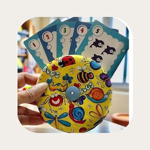 40 -  Different  Fabric Prints - Playing Card Holder - Extra Padding For Comfort  - Small Hands & Arthris  - Christmas Stocking Stuffer