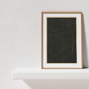 Vintage Female Nude Print by Eric Gill Woman Nude Vintage - Etsy