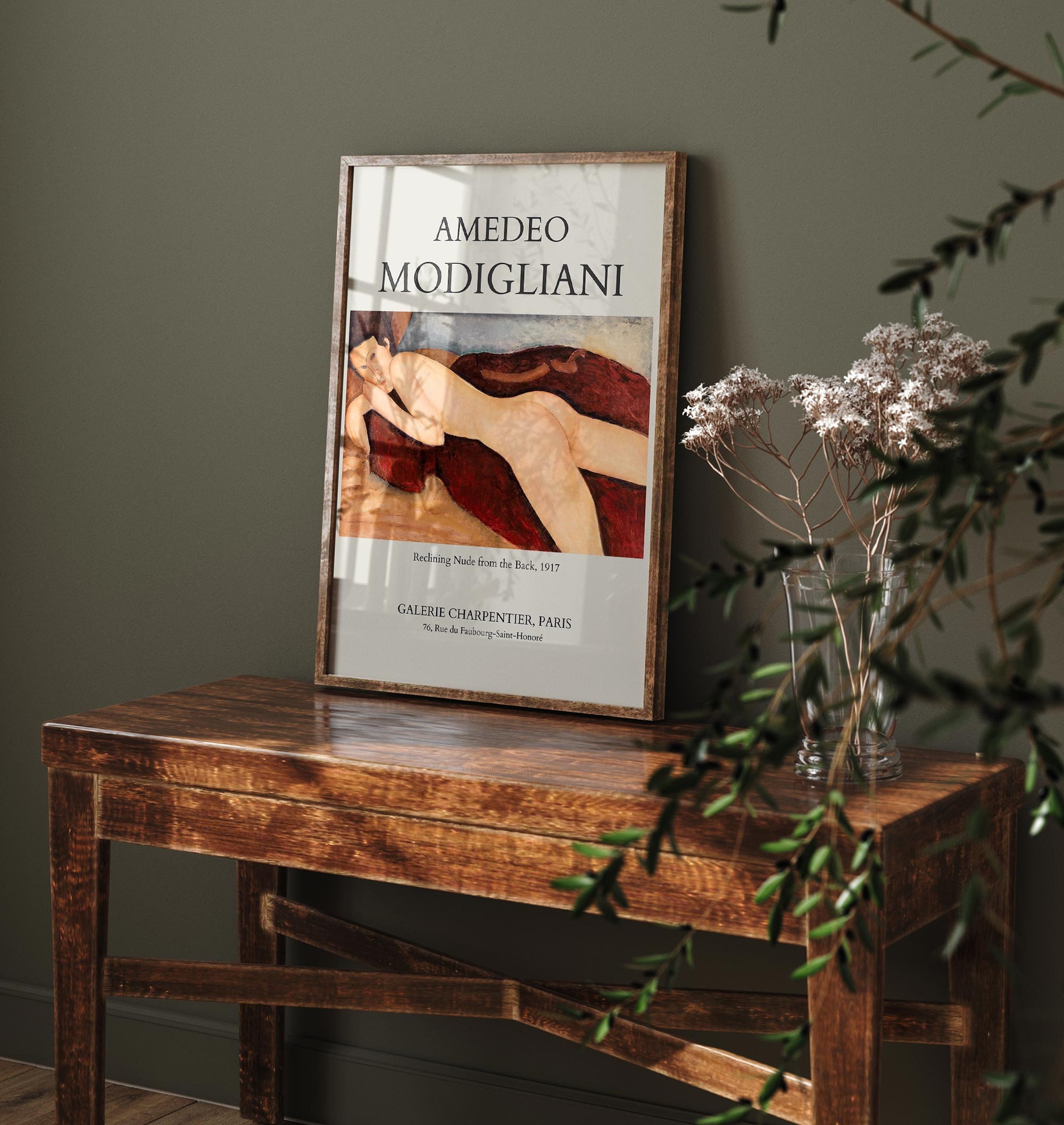 Vintage Nude Exhibition Wall Art Amedeo Modigliani Art Print - Etsy