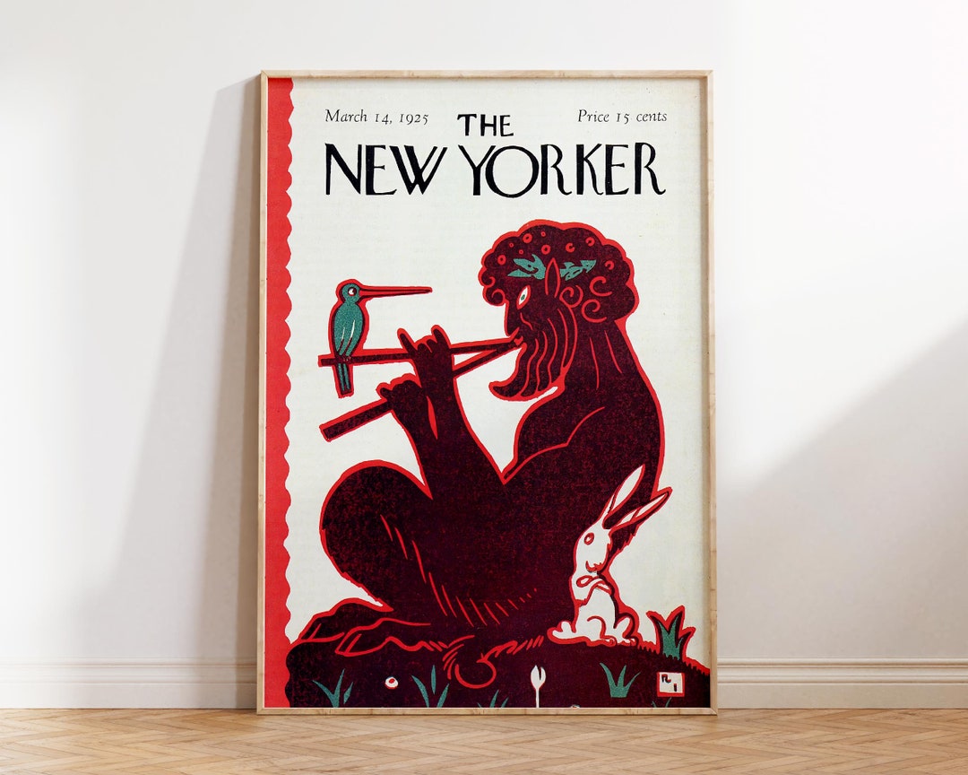 The New Yorker Magazine Cover Print March 14 1925 Trendy Retro Wall
