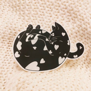Stickers Heart Cat