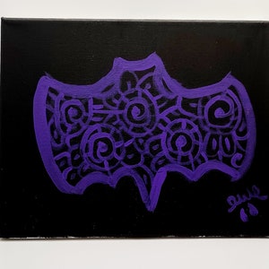 Bat Mandala Art, Bat Art, Bat Décor, Bat Painting, Mandala Art, Mandala Décor, Halloween Art, Halloween Painting, Halloween Décor,