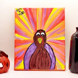 Thanksgiving Painting, Thanksgiving art, Thanksgiving deco, Turkey painting, Turkey Art, Turkey Decor
