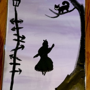 Alice in Wonderland Painting