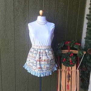 Christmas Apron,Women Apron,Half Apron,Christmas Apron,Christmas Gift,Adult Apron,Snowman Apron,Misses Apron,Holiday Apron,Kitchen