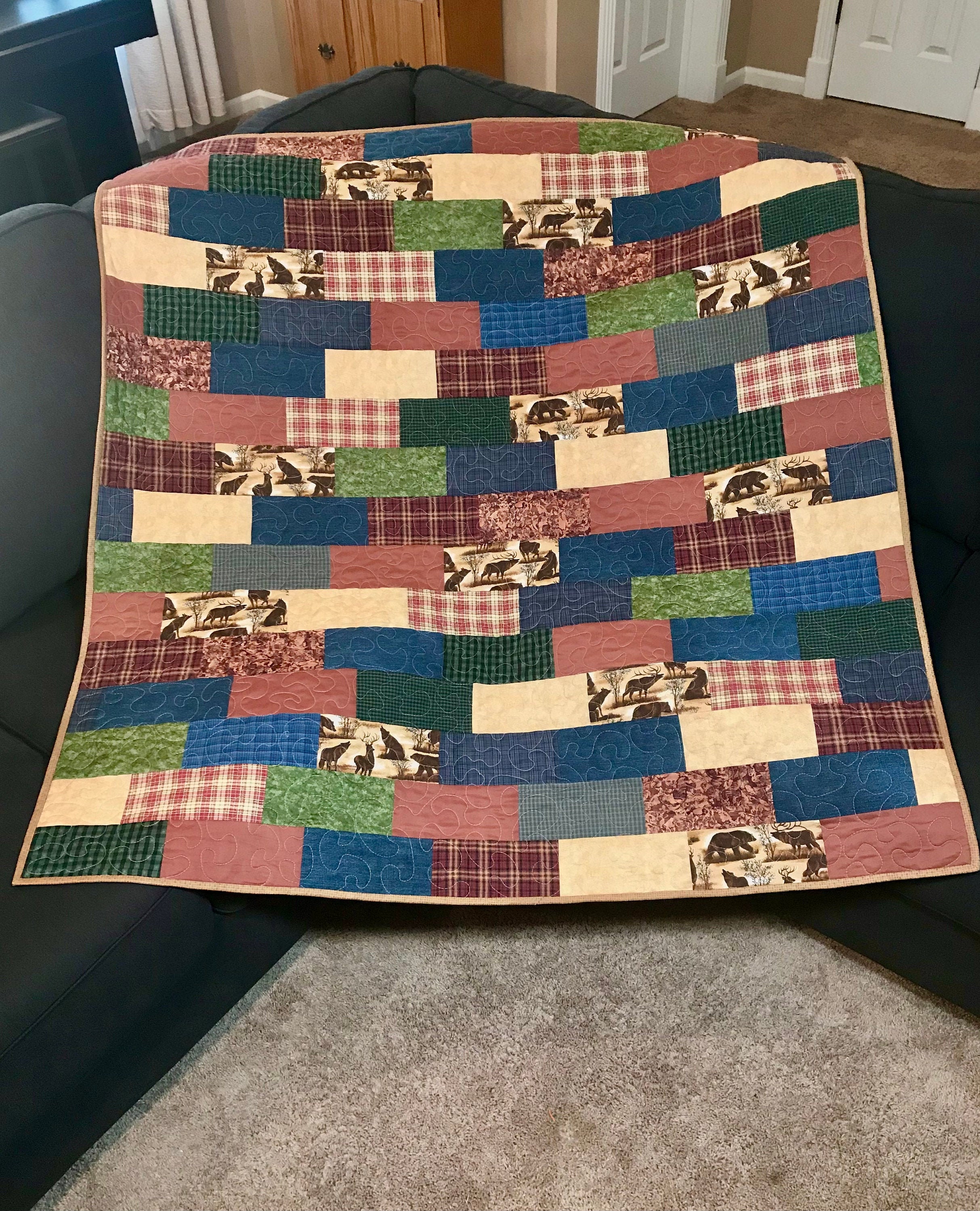 quilted lap blanket