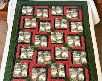 Mothers Day Gift,Quilts,Quilted Blanket,Coca Cola Lap Blanket,Quilted Lap Blanket,Handmade,Quilted Throw,Lap Quilt,Coke Blanket,Gift Idea