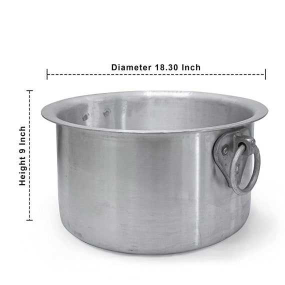 Heavy Biryani or Ghee Rice Pot With Lidaluminium Biryani Handi Multipurpose  Heavy Aluminium Cooking Vessel Big Size Utensils Chembuchicken -   Denmark