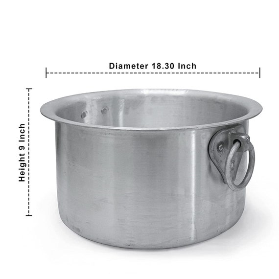 Heavy Biryani or Ghee Rice Pot With Lidaluminium Biryani Handi Multipurpose Heavy Aluminium Cooking Vessel Big Size Utensils Chembuchicken - Denmark