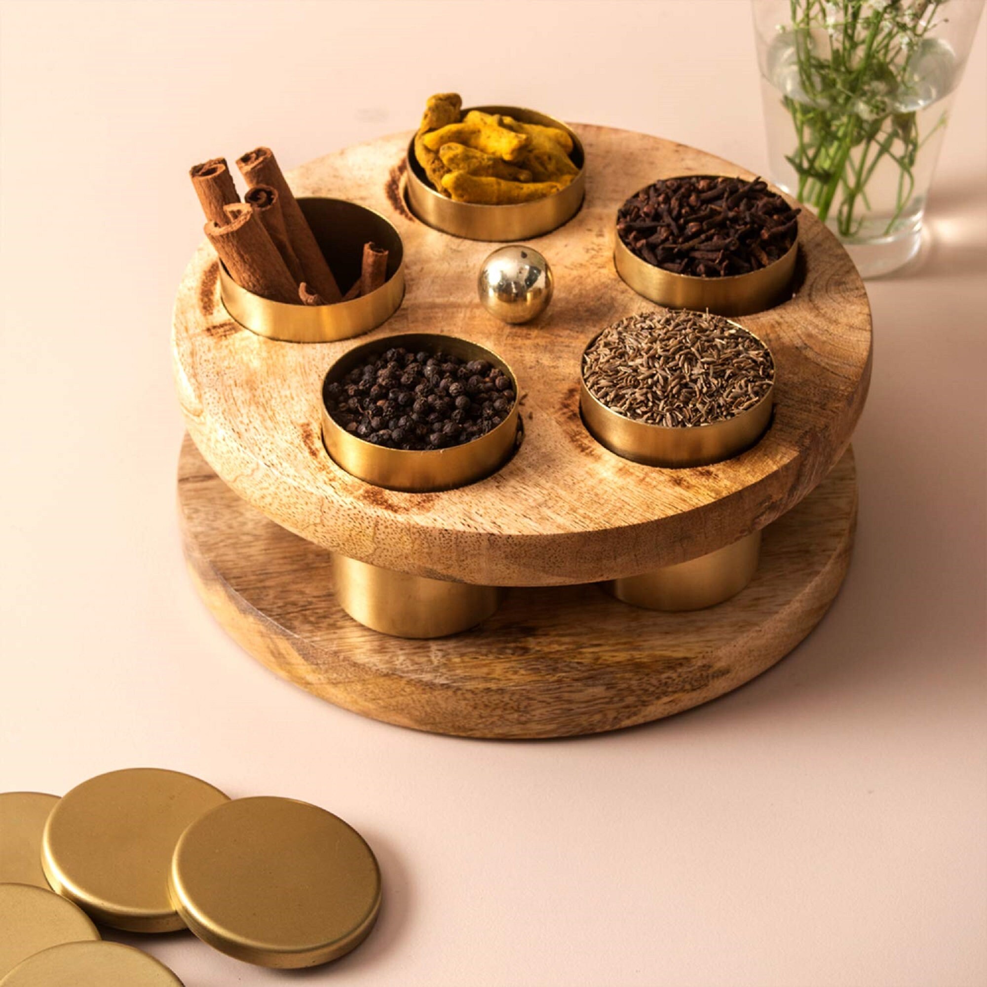 Indian luxury spice box Spice Rack Spice storage box Masala Etsy