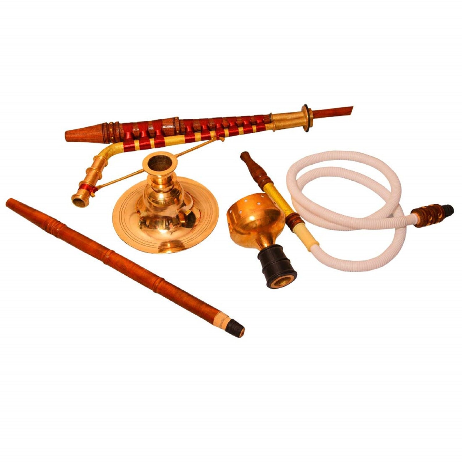 Haryanvi Desi Full Brass Gold and Copper Hookah Haryana Ki Etsy Canada