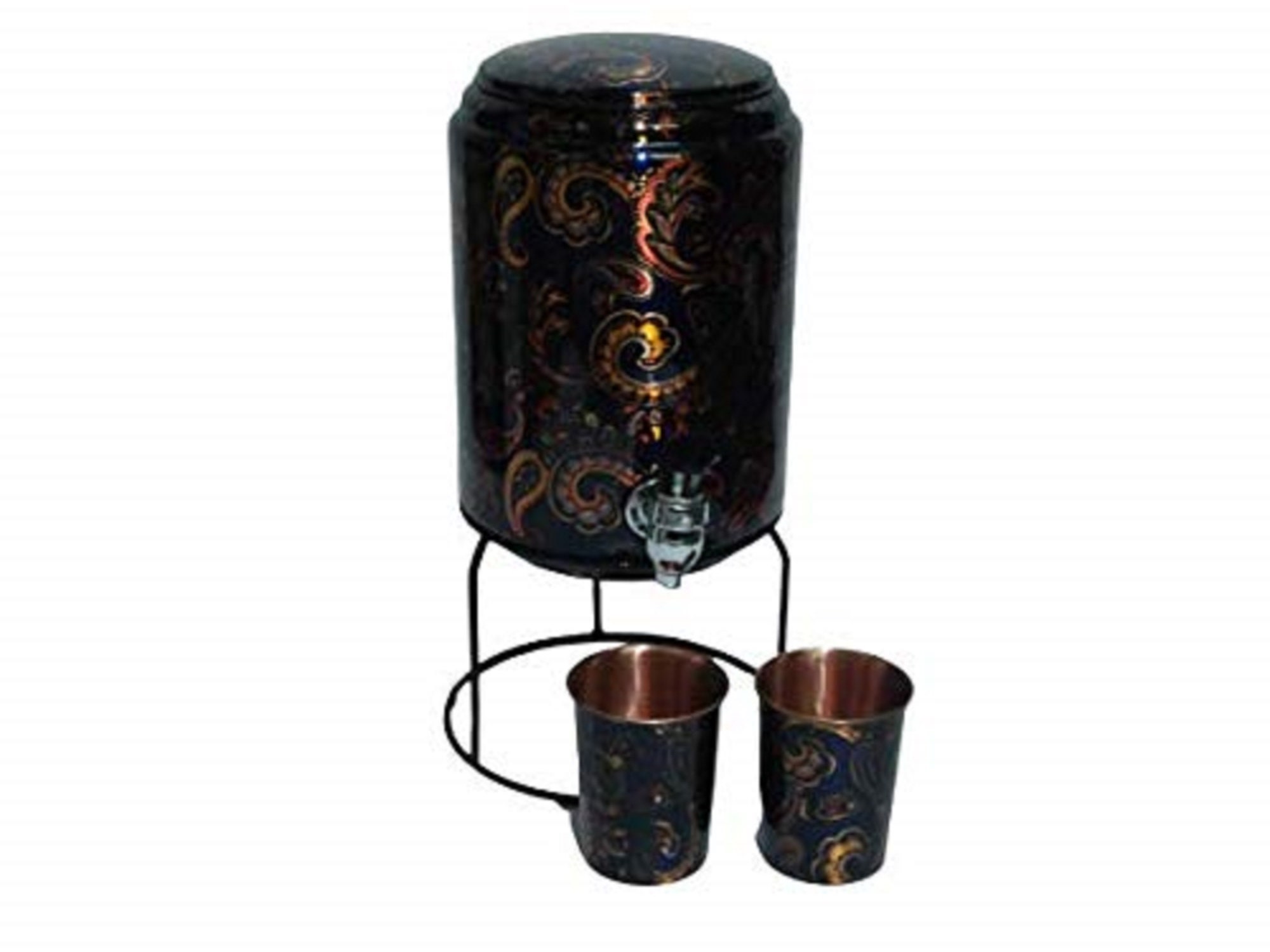 Copper 5 Litre Hammered Copper Water Dispenser with Stand and Etsy