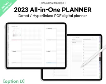 2023 iPad Planner / Digital Planner / BASIC Weekly+SCHEDULE Daily