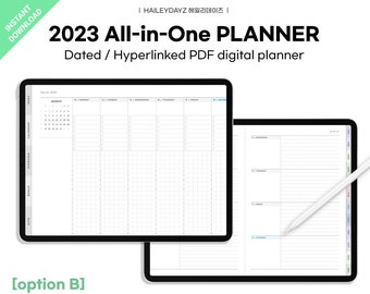 2023 iPad Planner / Digital Planner / Time Weekly+Basic Weekly